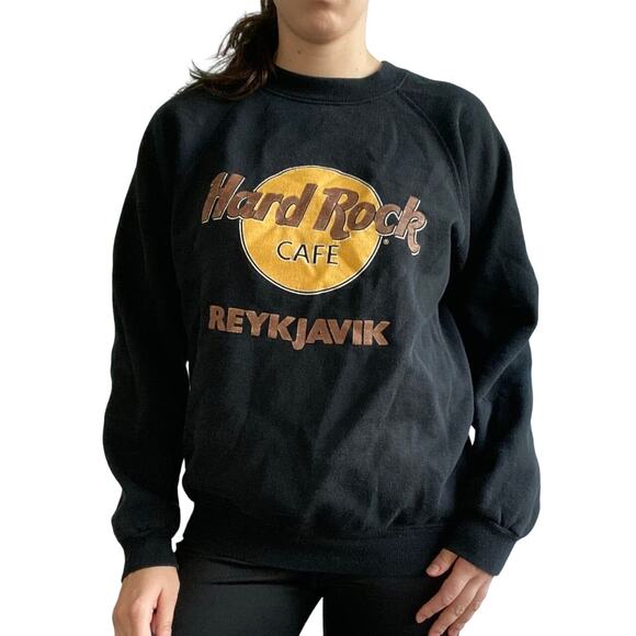 Vintage Hard Rock Cafe Reykjavik Crewneck sweatshirt large - Picture 1 of 4